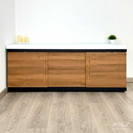 Экран под ванну Alavann Alt 170 см ALV1203002 фронтальный МДФ раздвижной коричневый