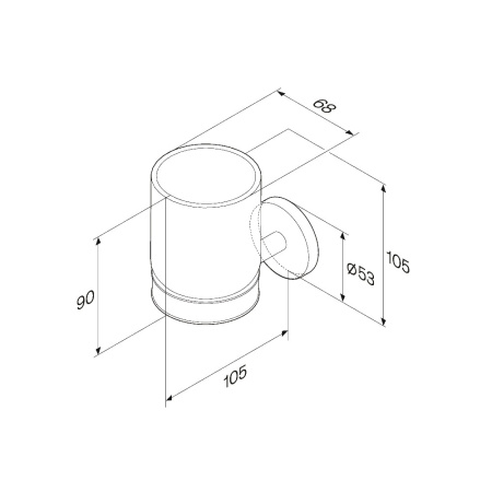 Стакан + держатель Am.Pm X-Joy A85A34300