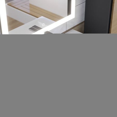 Тумба с раковиной Uperwood Barsa-Next 290000013 80х50 цвет коричневый/черный