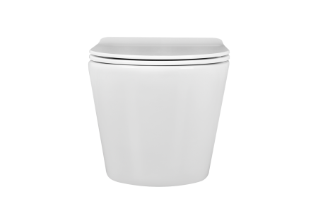 Унитаз подвесной Aquatek ВЕГА AQ1905-00 белый с сиденьем микролифт безободковый каскадный смыв