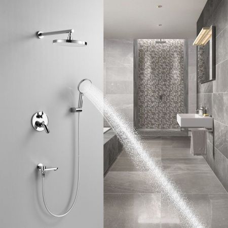 Душевая система Shevanik S4335 встраиваемая в стену цвет хром