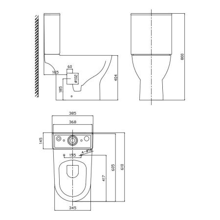 Унитаз-компакт напольный с бачком WesnaArt Ocean 102-OCE12 белый с сиденьем микролифт безободковый каскадный смыв