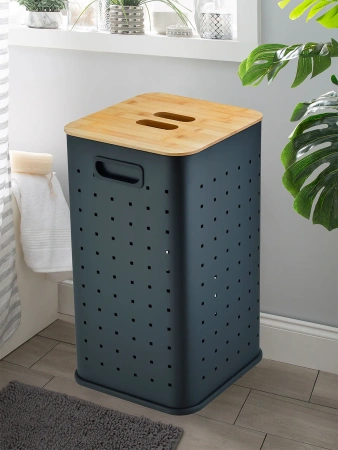 Корзина для белья WeltWasser WW NANSY BL 35L (10000013376)