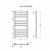 Полотенцесушитель водяной Terminus 4670078544261 55х100 хром