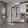 Душевой уголок Niagara Nova NG-83-9AB-A90B 90х90 стекло прозрачное профиль черный без поддона