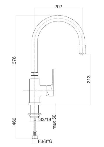 Смеситель для кухни Fiore 75CR5480 на мойку хром - фото 3