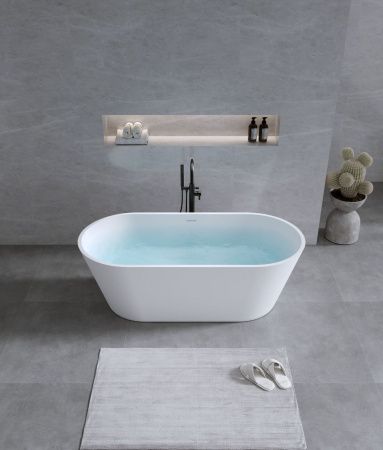 Ванна из искусственного камня Timo ELISSA ELISSA1580 160х75 отдельностоящая овальная