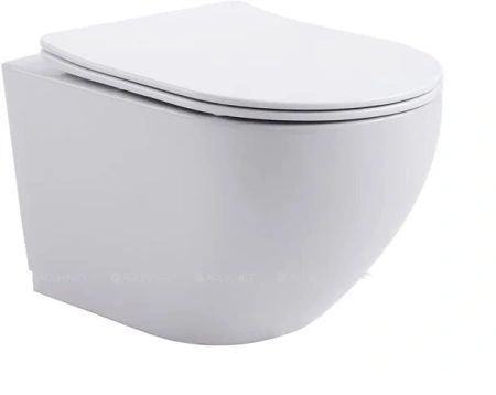Комплект унитаз с инсталляцией с клавишей смыва Aquanet Cetus 00323467 подвесной