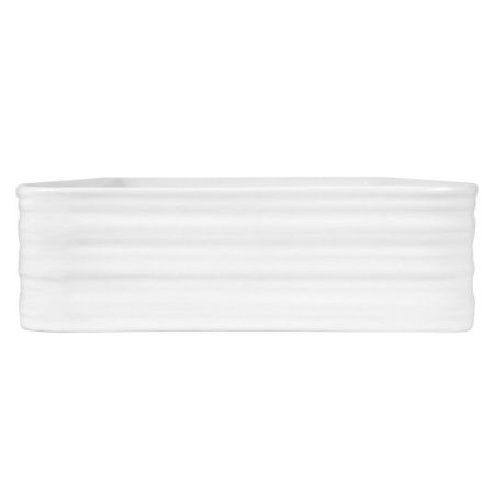 Раковина из сантехнического фарфора Bond Cube S64-680 70х40 накладная цвет белый без отверстий под смеситель