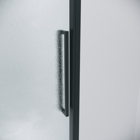 Душевая перегородка Grossman Cosmo 200.K33.02.70.21.02 70х195 стекло текстурное профиль черный матовый