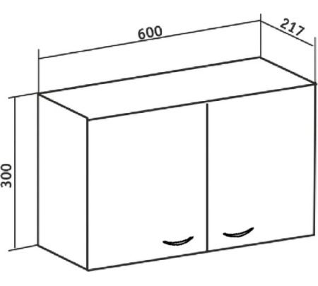 Шкаф Runo РОНДО 00000001089 60х30 подвесной цвет белый