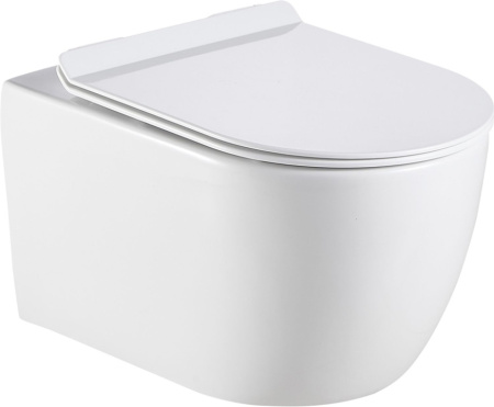 Унитаз подвесной Logan 00261951 белый с сиденьем микролифт безободковый каскадный смыв