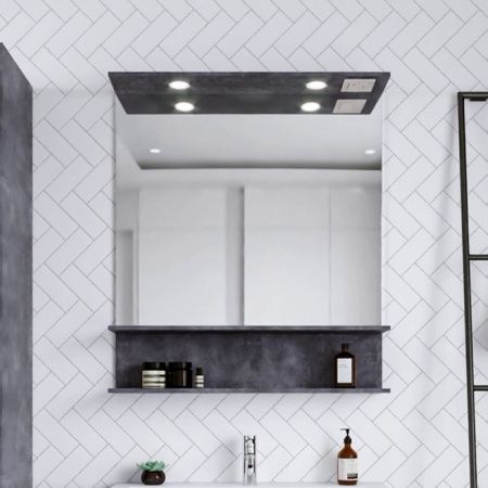 Зеркало с подсветкой Бриклаер Чили 4627125415173 80х90 подвесное