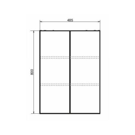 Шкаф Comforty Порто 00-00009245CF 50х80 подвесной цвет коричневый