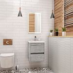 Тумба под раковину Art&Max FAMILY Family-400-2C-SO-CV 40х40 подвесная цвет серый
