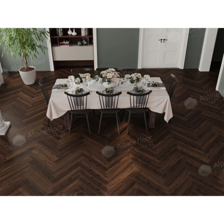 Ламинат Alpine Floor Herringbone 12 LF105-14 Дуб Абруццо толщина 1.2 см 34 класс 600х100