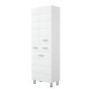 Шкаф-пенал Corozo Денвер SP-00000535 60х190 напольный цвет белый
