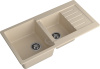 Кухонная мойка Granfest Practik P-980KL кашемир 98х50 цвет бежевый поверхность матовая