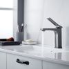 Смеситель Shevanik S4601T на раковину оружейная сталь