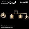 Люстра потолочная Reluce 04226-0.3-04 AB+BK