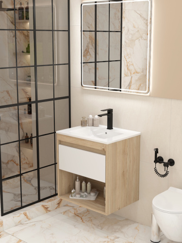 Тумба с раковиной Teymi Vitra F15921 60х46х50 подвесная - фото 3