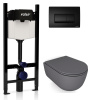 Комплект унитаз с инсталляцией Valsir KIT VSBM 7334GM Slim P1