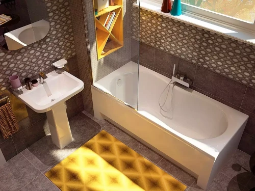 Ванна акриловая Alba Spa MIAMI ВПР0250300100 170х75 пристенная прямоугольная - фото 3