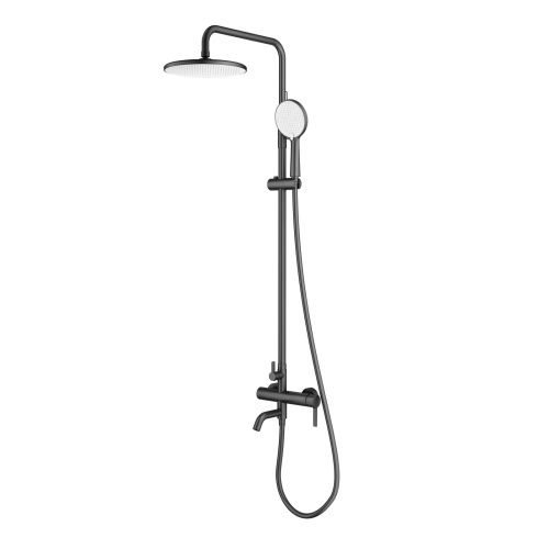 Душевая стойка Splenka S221.24.09 настенная цвет графит - фото 2