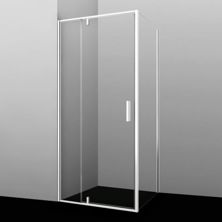 Душевой уголок Wasserkraft 19P03 90х90 стекло прозрачное профиль белый без поддона