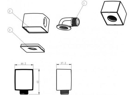 Гигиенический душ со смесителем Aquanet Static 00257146 хром