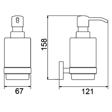 Дозатор Timo Selene 12039/03
