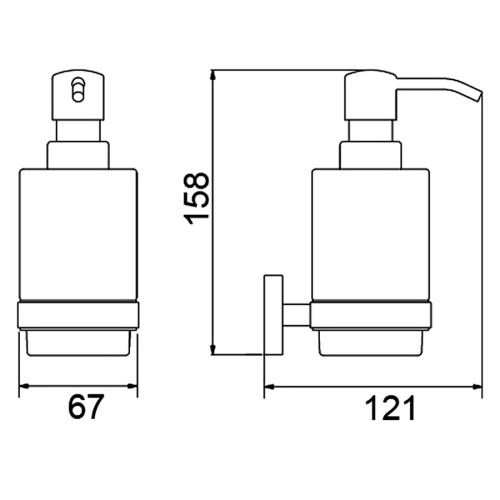 Дозатор Timo Selene 12039/03 - фото 2 Дозатор Timo Selene 12039/03 - фото 2
