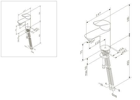 Смеситель Am.Pm Like F8093016 на раковину хром