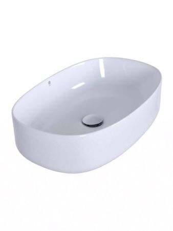 Раковина из сантехнического фарфора Orange B07-540W 50х40 накладная цвет белый