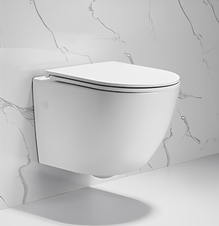 Унитаз подвесной Cerutti SPA CT7183 белый с сиденьем микролифт безободковый каскадный смыв