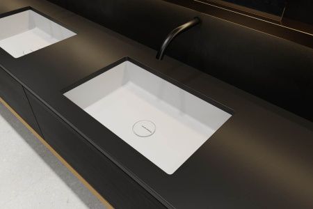 Раковина из искусственного камня Holbi NEPTUNE 50 1.02.014.11.1 50х30 встраиваемая цвет белый