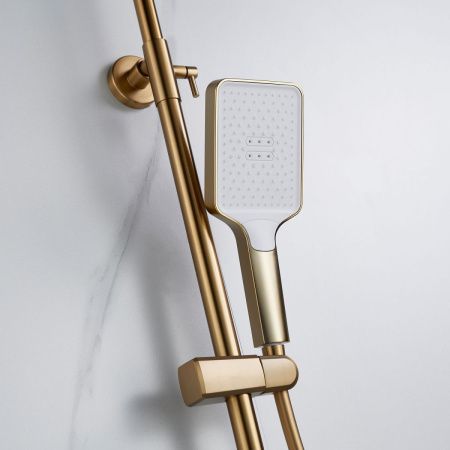 Душевая стойка Shevanik S4436G настенная цвет золото