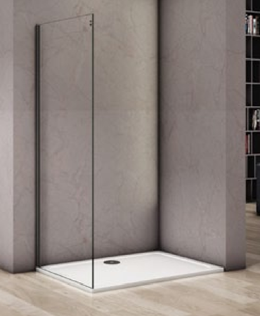 Душевая перегородка Good Door ALTAIR АЛ00011 90х195 стекло прозрачное с рисунком профиль хром глянцевый