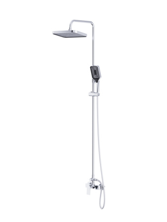 Душевая стойка BelBagno DUE DUE-DOCM-CRM настенная хром