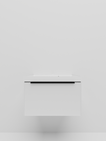 Тумба с раковиной La Fenice SIMPLA NFNC-01-SIM-B-60-3-60 60х50 подвесная цвет белый