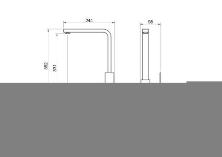 Смеситель для кухни Aquatek ЛИБРА AQ1680CR на мойку хром