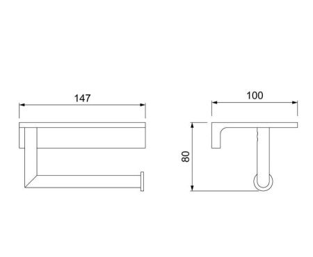 Бумагодержатель Timo Selene 10040/00