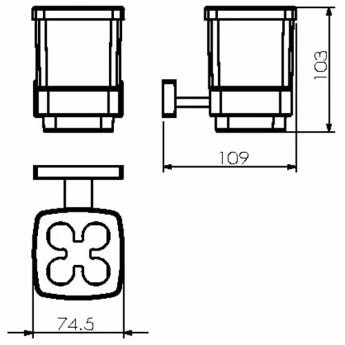 Стакан зубных щеток Langberger ALSTER 11929Z - фото 2