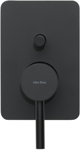 Смеситель для ванны с душем Allen Brau Priority 5.31011-31 встраиваемый в стену черный без термостата - фото 3