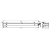 Полка в ванную комнату Hansgrohe Rainfinity 26844700
