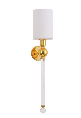 Бра Crystal Lux Mirabella (Мирабелла) MIRABELLA AP1 GOLD/WHITE - фото 3