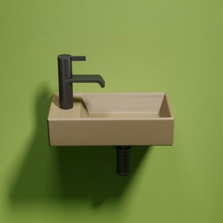 Раковина из сантехнического фарфора Ceramica Nova ELEMENT CN6051RMC 40х20 подвесная цвет коричневый 1 отверстие под смеситель