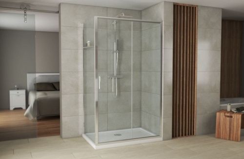 Душевой уголок Bravat Drop BS120.3100A 120х80 стекло прозрачное профиль хром без поддона - фото 2