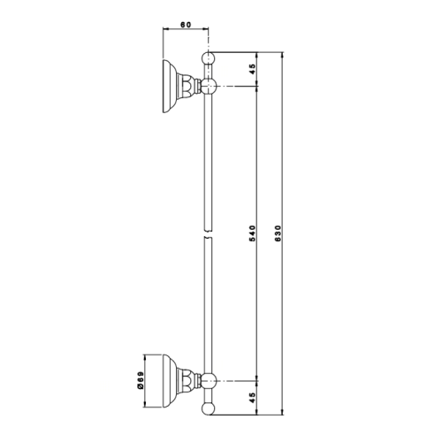 Полотенцедержатель Nicolazzi Accessori Classica 1486CR - фото 2