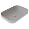 Раковина керамическая GSG Ceramic Design Easy EALAVRE60019 60х40 накладная цвет серый без отверстий под смеситель